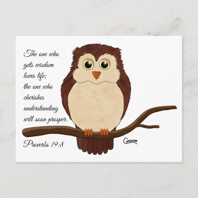 Proverbs 19:8 - Postcard (Front)