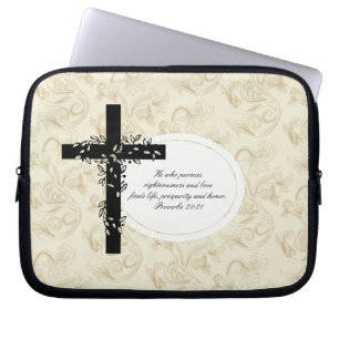 Proverbs 21:21 Laptop or Netbook Carrier Sleeve