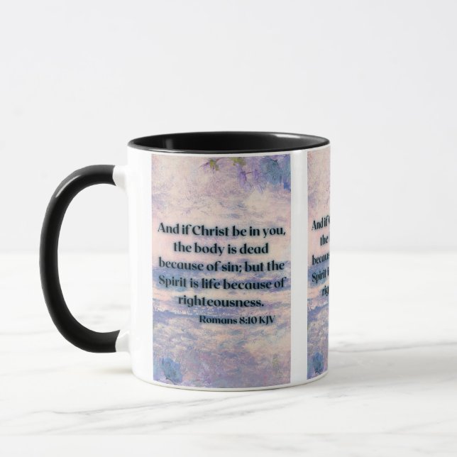 Proverbs 24:16 KJV Bible Scripture Pic Two-Tone Mug (Left)