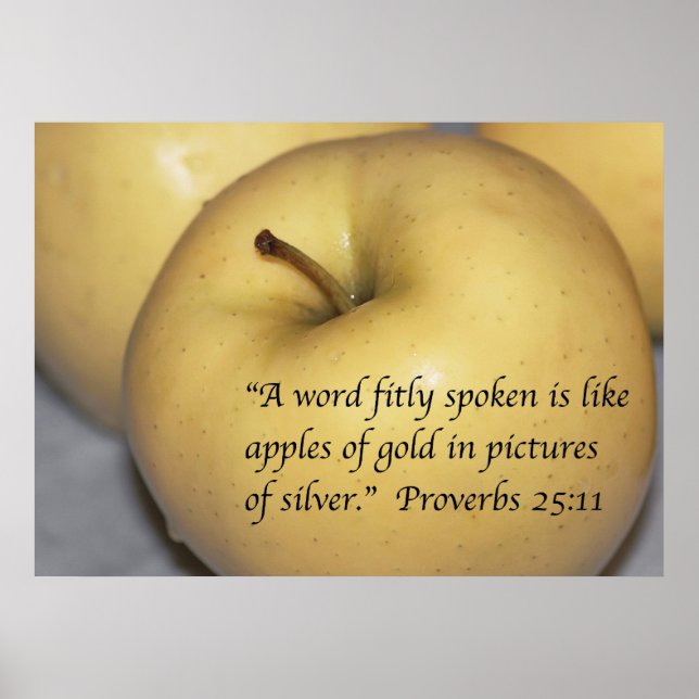 Proverbs 25:11 Scripture Print (Front)