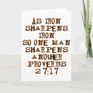 Proverbs 27:17 card