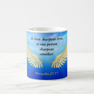 Proverbs 27:17 coffee mug