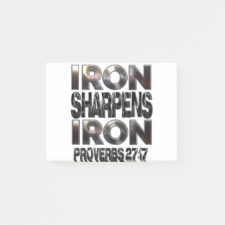 Proverbs 27-17 Iron sharpens Iron Post-it Notes