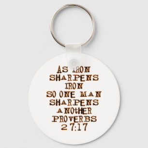 Proverbs 27:17 key ring