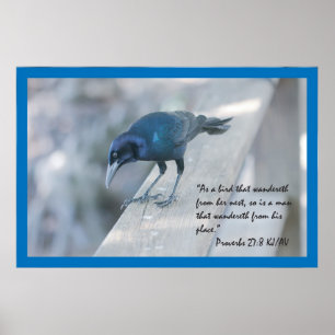 Proverbs 27:8 Scripture Poster