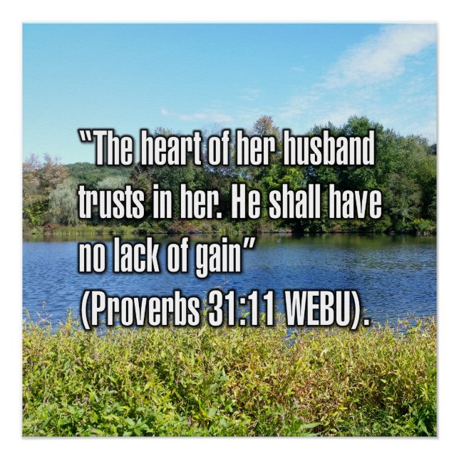 Proverbs 31:11 WEBU Poster (Front)