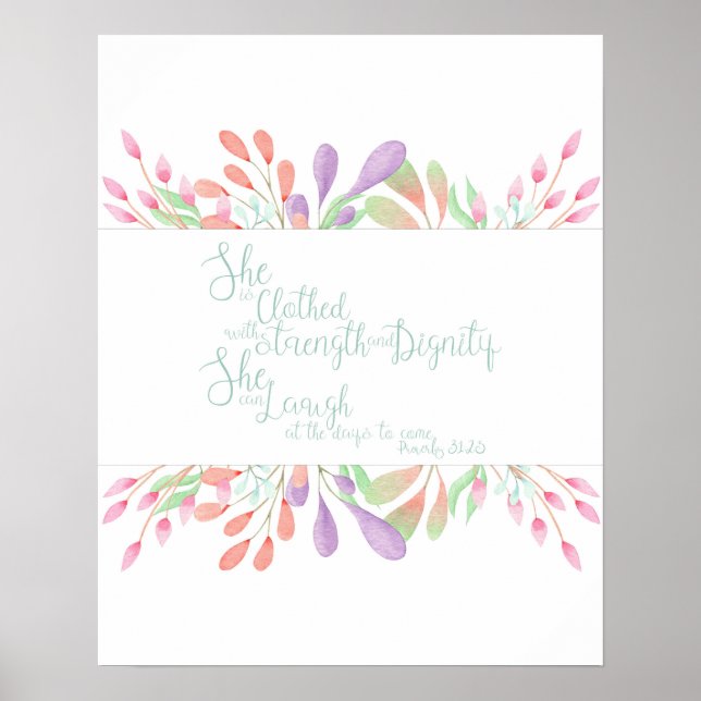 Proverbs 31:25 poster (Front)
