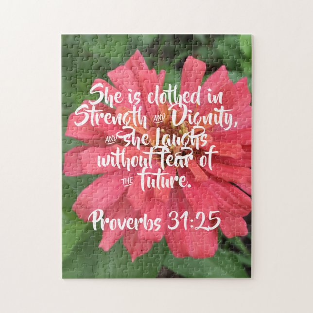 Proverbs 31:25 Puzzle (Vertical)