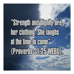 Proverbs 31:25 WEBU Poster