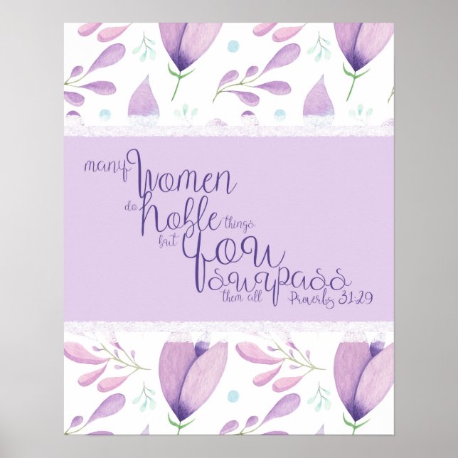 Proverbs 31:29 Poster (Front)