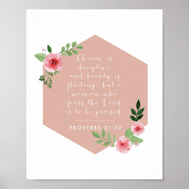 Proverbs 31:30 poster (Front)