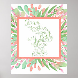 Proverbs 31:30 Poster