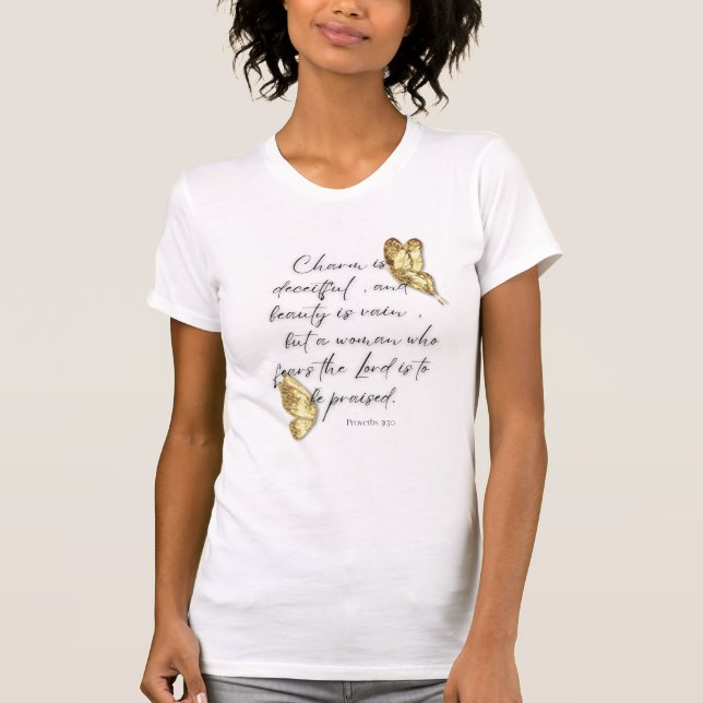 Proverbs 31:30 Woman's T-Shirt (Front)