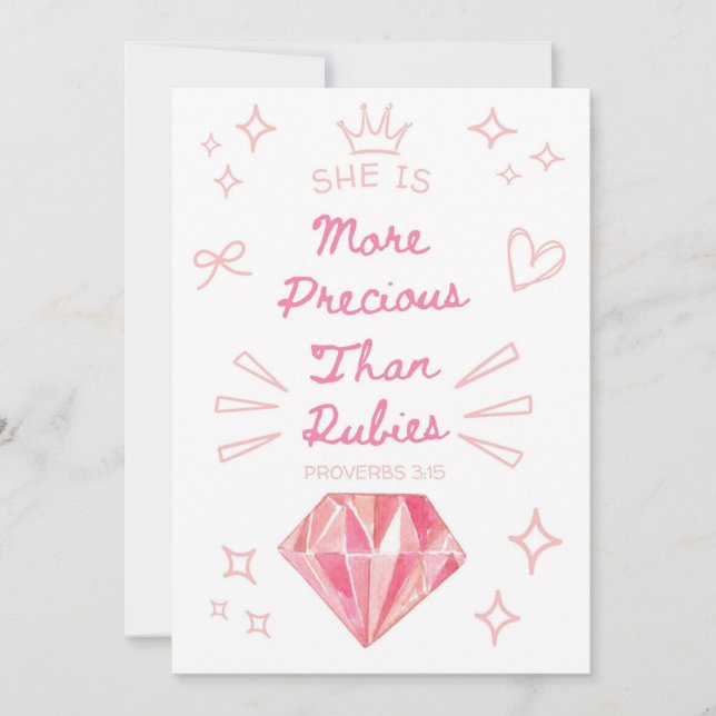 Proverbs 31 Christian Card For Daughter  (Front)