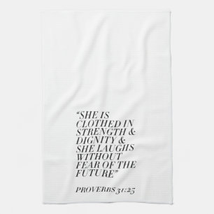 Proverbs 31 tea towel