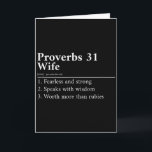 Proverbs 31 Wife Definition  Card<br><div class="desc">Proverbs 31 Wife Definition</div>