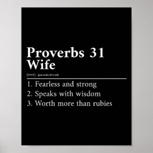 Proverbs 31 Wife Definition  Poster