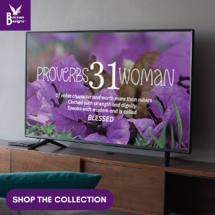 PROVERBS 31 WOMAN Christian Frame Art for TV  Poster