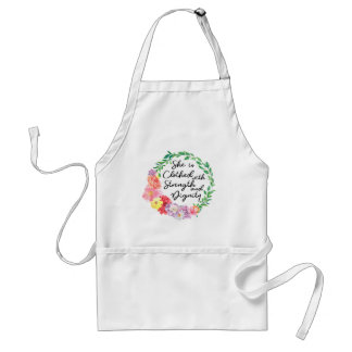 Proverbs 31 Woman Clothed with Strength & Dignity Standard Apron