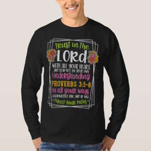 Proverbs 35-6 Bible Verse Religious Christian Men T-Shirt