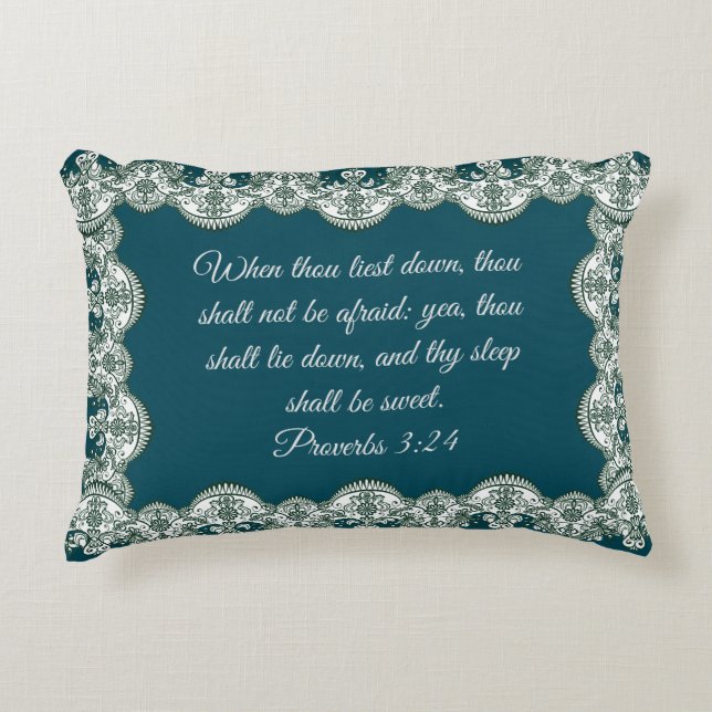 Proverbs 3:24  decorative cushion (Front)
