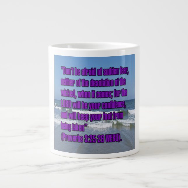 Proverbs 3:25-26 WEBU Mug (Front)