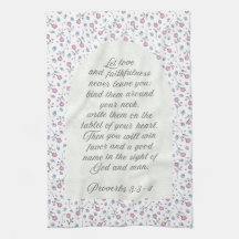 Proverbs 3:3–4 Floral Scripture