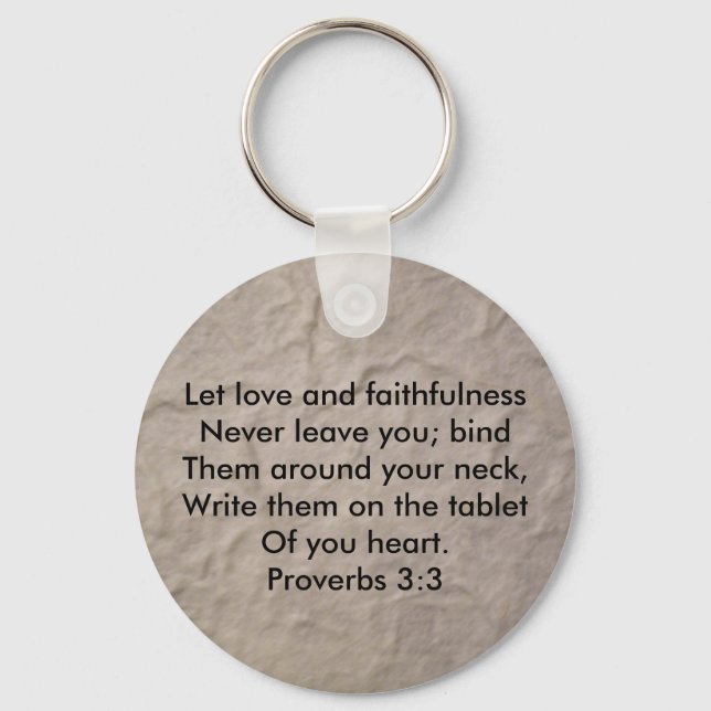 Proverbs 3:3 key ring (Front)