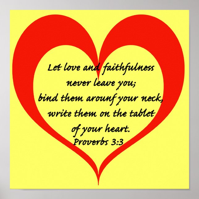 Proverbs 3:3 poster (Front)