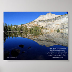 Proverbs 3:5-6 Inspirational Print