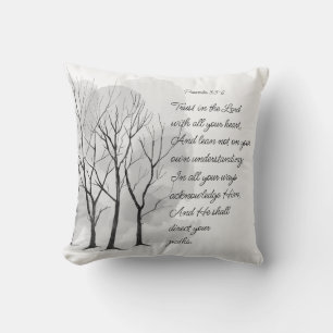 Proverbs 3:5-6 Trust in the Lord Cushion