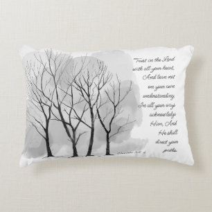 Proverbs 3:5-6 Trust in the Lord Decorative Cushion