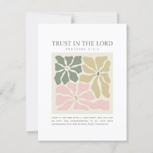 Proverbs 3:5-6 Trust in the Lord Postcard