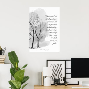 Proverbs 3:5-6 Trust in the Lord Poster