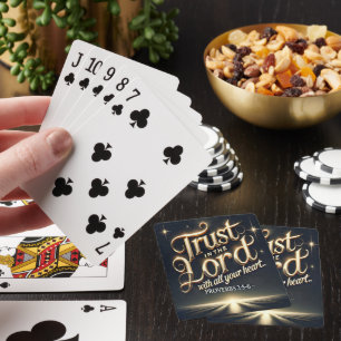 Proverbs 3:5-6 Trust the Journey Playing Cards