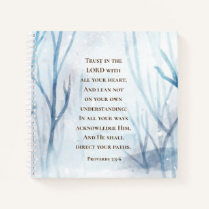Proverbs 3:5-6 Trust the Lord with all Your Heart Notebook
