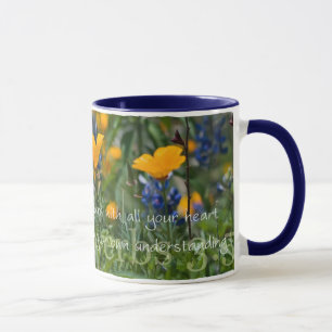 Proverbs 3:5 California Poppies Coffee Mug