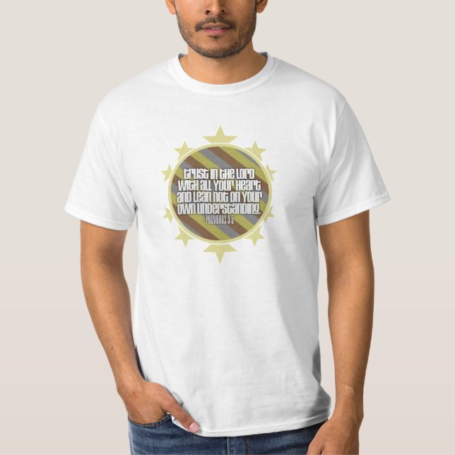 Proverbs 3:5 (Gold) Value T-Shirt (Front)