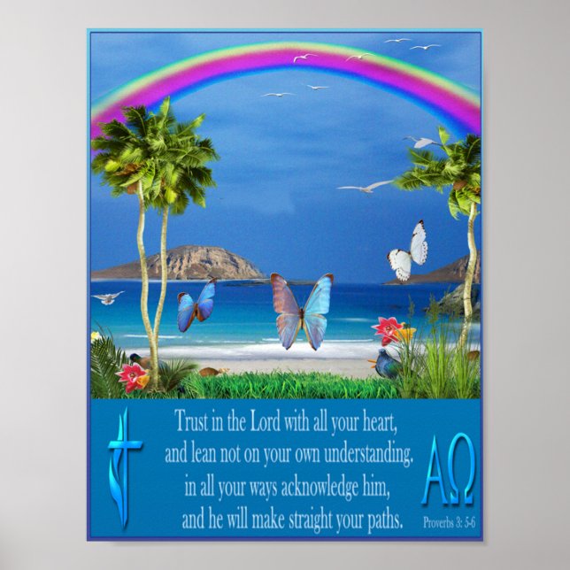 Proverbs 3:5 poster (Front)