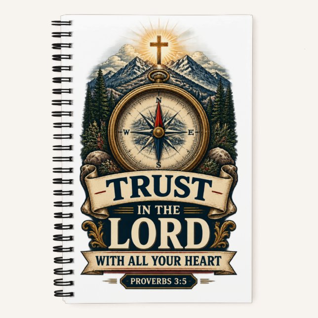 PROVERBS 3:5 Trust In The Lord Notebook (Front)