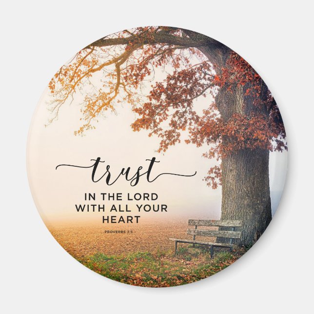 Proverbs 3:5 Trust in the Lord with all your Heart Magnet (Front)
