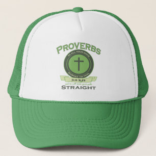 Proverbs 3:6 Spiritual Inspiration Path Scripture Trucker Hat
