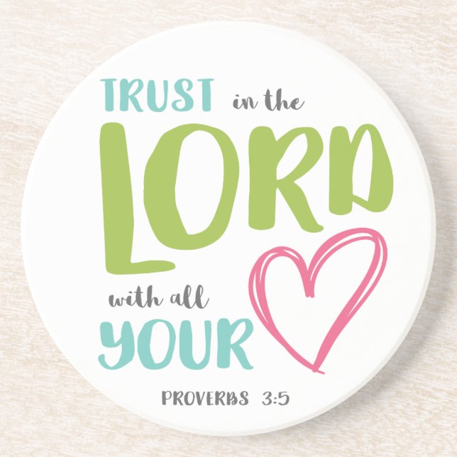 PROVERBS 3 VERSE 5 COASTER (Front)