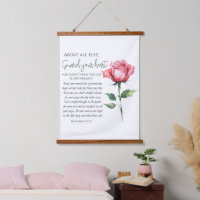 Proverbs 4:23-27 Guard your heart Scripture Flower