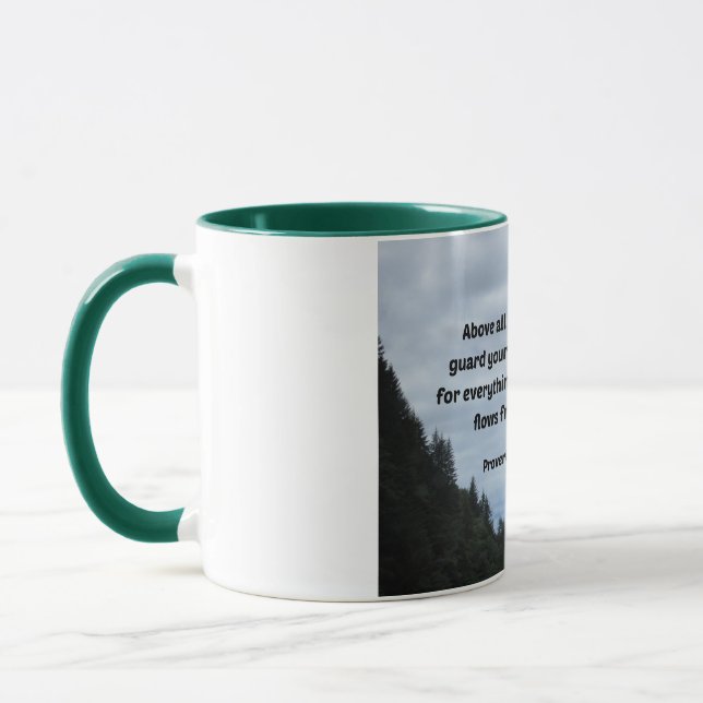 Proverbs 4:23 Above all else, guard your heart Mug (Left)