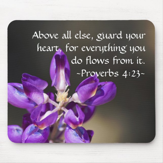Proverbs 4:23 mouse pad (Front)
