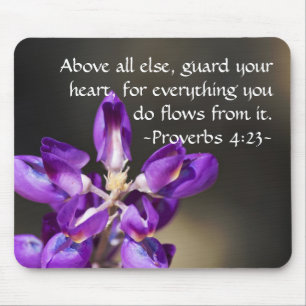 Proverbs 4:23 mouse pad
