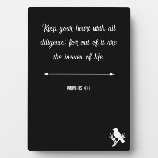 Proverbs 4:23 plaque