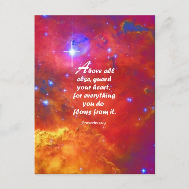 Proverbs 4:23 postcard (Front)