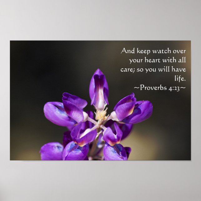 Proverbs 4:23 poster (Front)